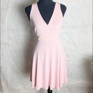 Pink dress crisscross back sz XS